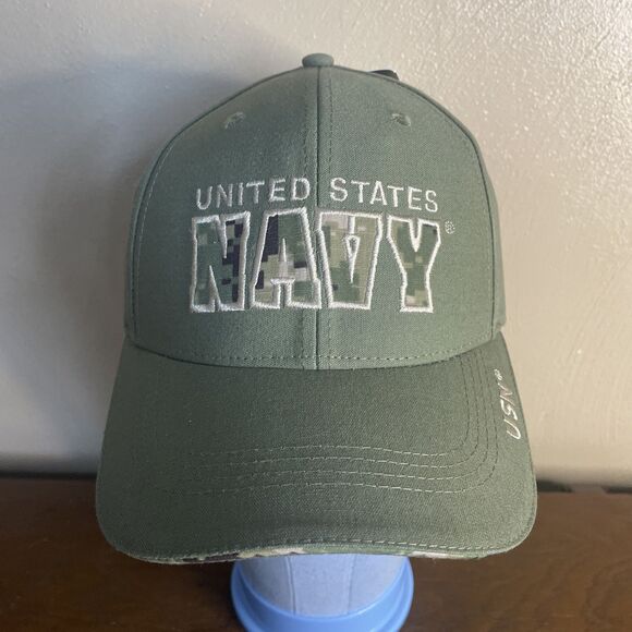 US Navy Camo Twill Hat NWT - Picture 2 of 7